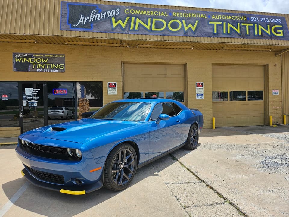 Blue Dodge Challenger