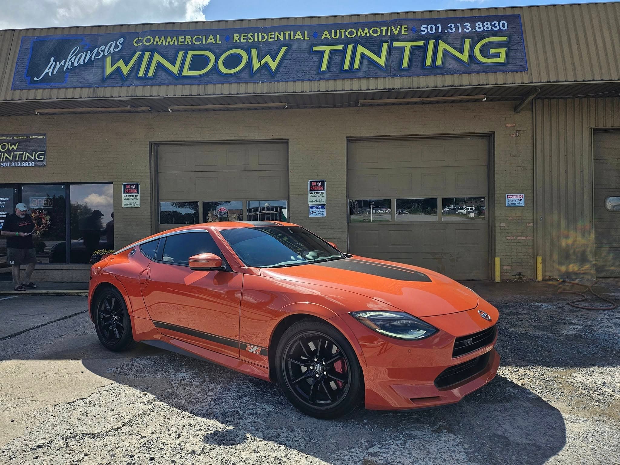 Orange Nissan Z