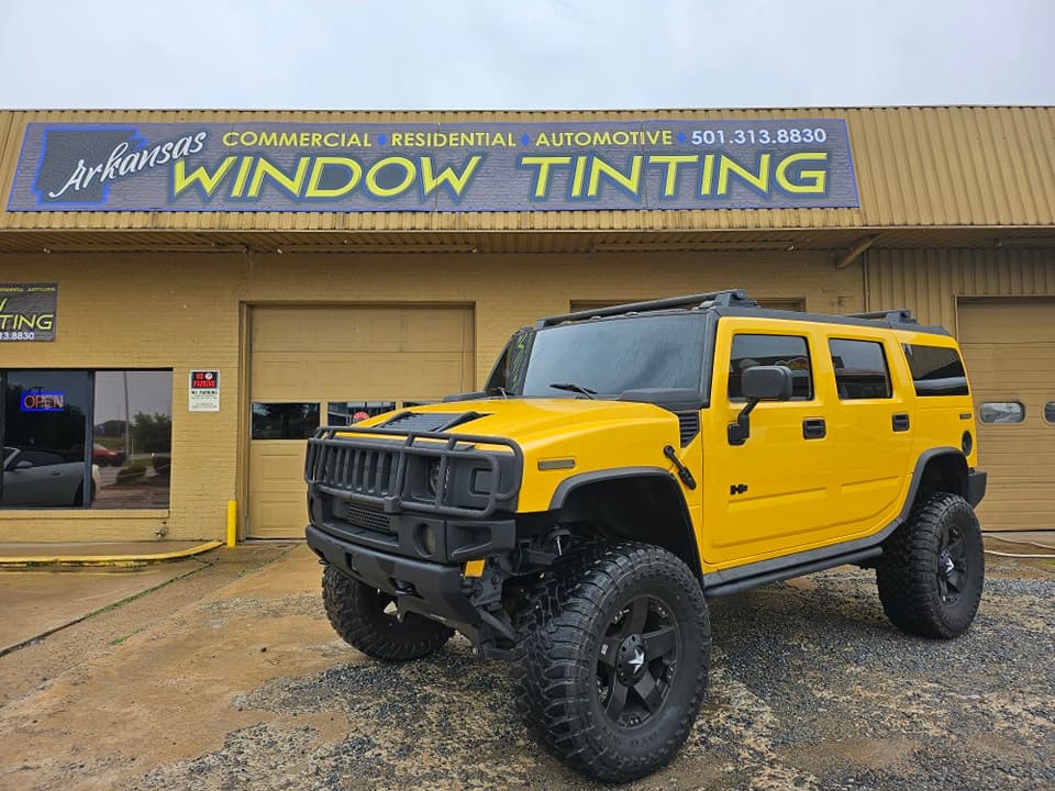 Yellow Hummer H2
